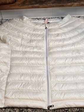 Cotes of London | The St. Ives 1/4 Sleeve Down Vest in Ivory - Large